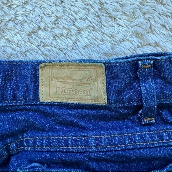 Vintage L.L Bean Double L Womens Straight Jeans Blue size 12 - Picture 10 of 11